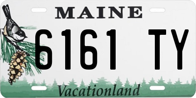 ME license plate 6161TY