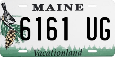 ME license plate 6161UG