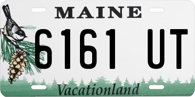 ME license plate 6161UT