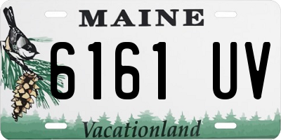 ME license plate 6161UV
