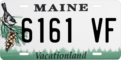 ME license plate 6161VF