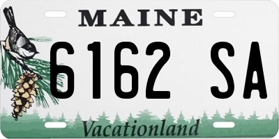 ME license plate 6162SA