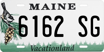 ME license plate 6162SG