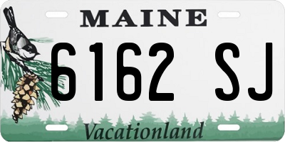 ME license plate 6162SJ