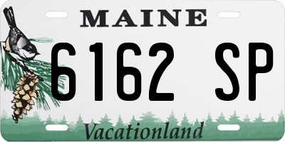 ME license plate 6162SP