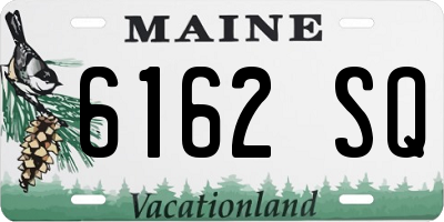 ME license plate 6162SQ