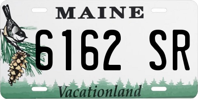 ME license plate 6162SR