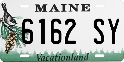 ME license plate 6162SY