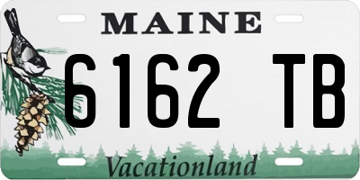ME license plate 6162TB