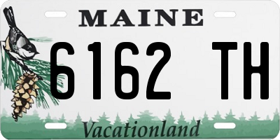 ME license plate 6162TH