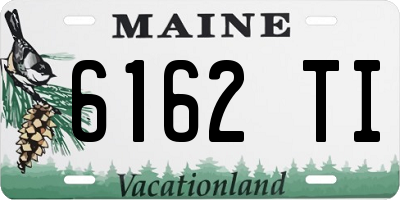 ME license plate 6162TI