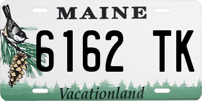 ME license plate 6162TK