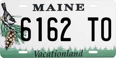 ME license plate 6162TO