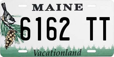 ME license plate 6162TT
