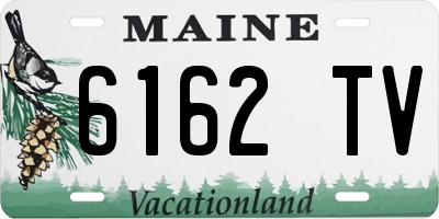 ME license plate 6162TV