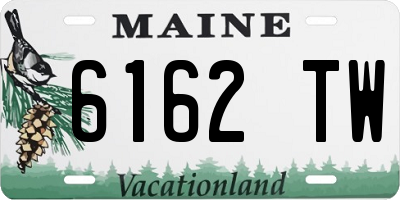 ME license plate 6162TW