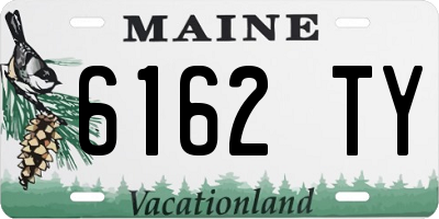 ME license plate 6162TY