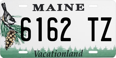 ME license plate 6162TZ