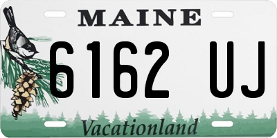 ME license plate 6162UJ