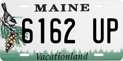 ME license plate 6162UP