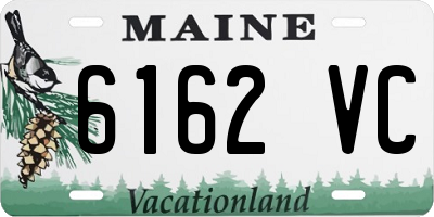 ME license plate 6162VC