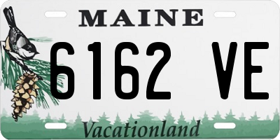 ME license plate 6162VE