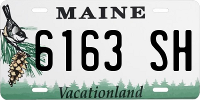 ME license plate 6163SH