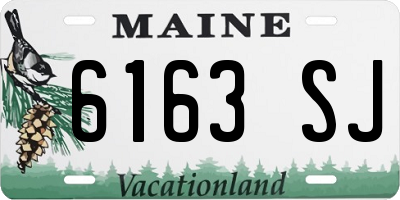 ME license plate 6163SJ