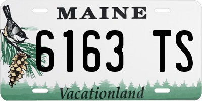 ME license plate 6163TS