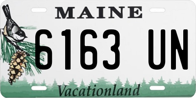 ME license plate 6163UN