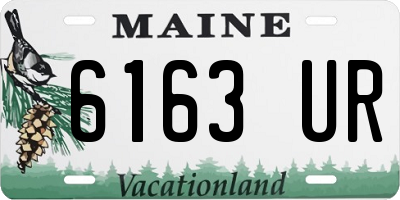 ME license plate 6163UR