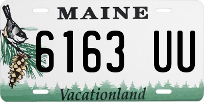 ME license plate 6163UU