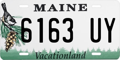 ME license plate 6163UY