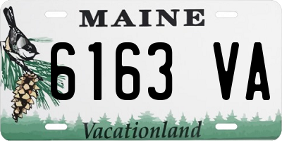 ME license plate 6163VA