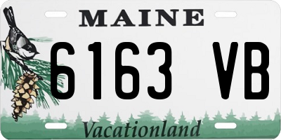 ME license plate 6163VB
