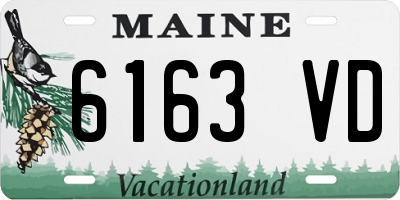 ME license plate 6163VD