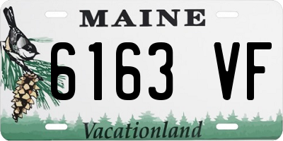 ME license plate 6163VF