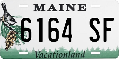 ME license plate 6164SF
