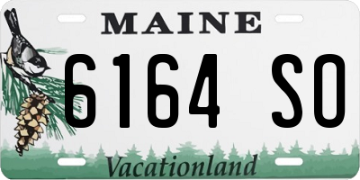 ME license plate 6164SO