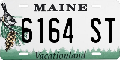 ME license plate 6164ST