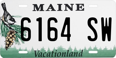 ME license plate 6164SW