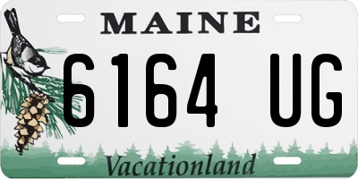 ME license plate 6164UG