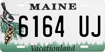 ME license plate 6164UJ