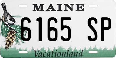 ME license plate 6165SP