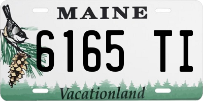 ME license plate 6165TI