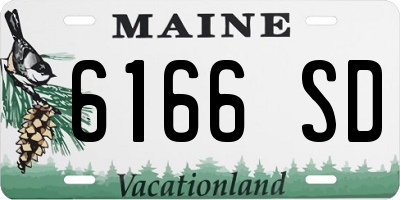 ME license plate 6166SD