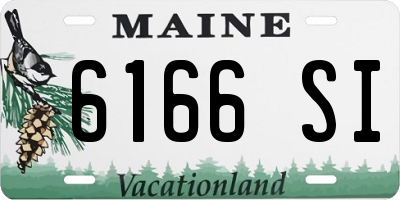 ME license plate 6166SI