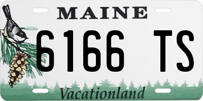 ME license plate 6166TS