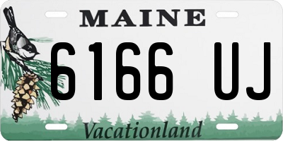 ME license plate 6166UJ