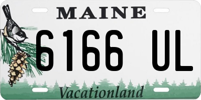 ME license plate 6166UL